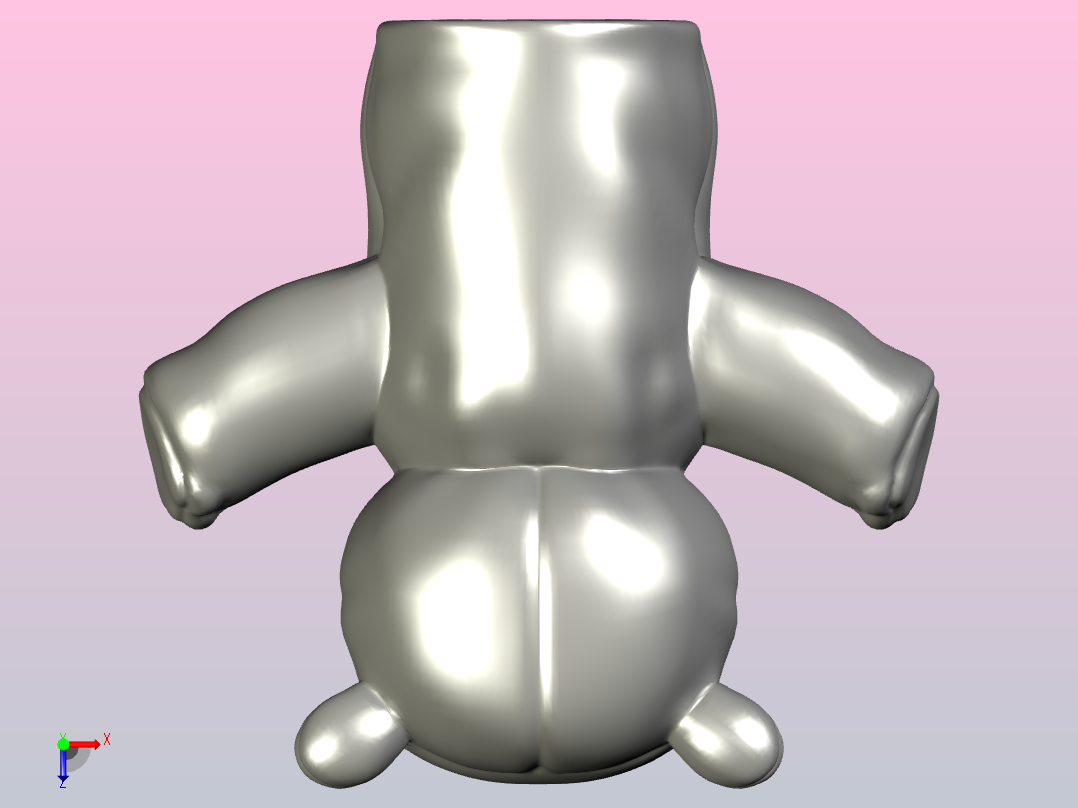 手指木偶河马俯视图