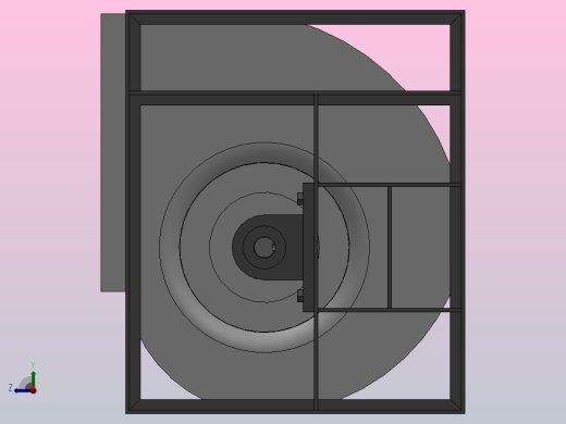 KTH-B（标准型）空调系统后向式离心通风机[KTH-B-355-1.1kW]右视缩略图