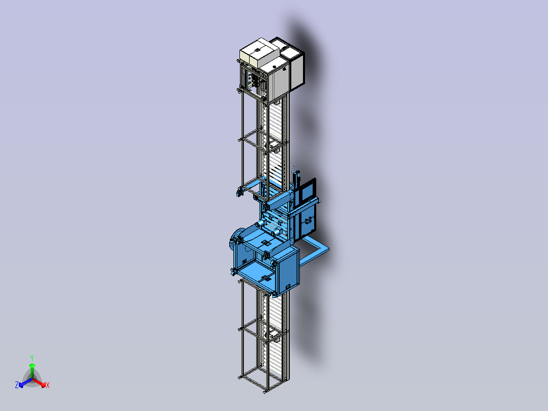 纸箱成型与封箱打包生产线设计主视图