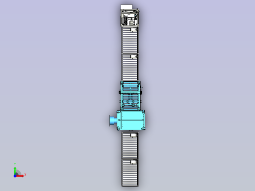 纸箱成型与封箱打包生产线设计前视缩略图