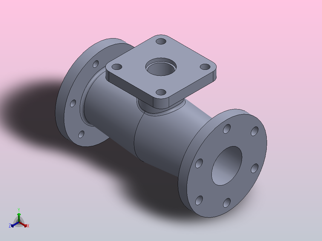 锥形管正等轴测图