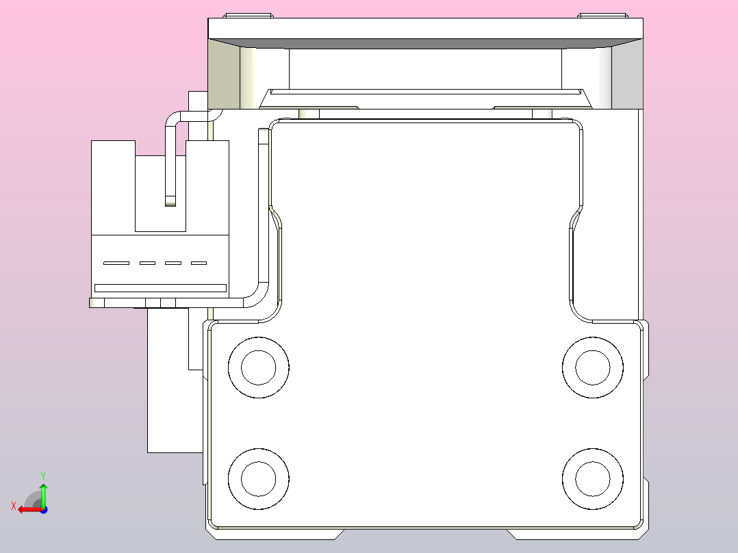 滚珠丝杠直线轴内置导轨TPA-GCR-40-1210C-L300-M-M10-N3后视图