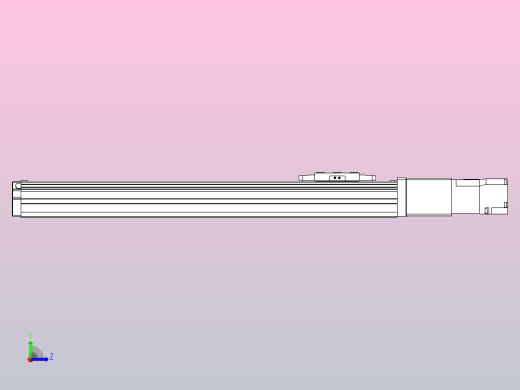 滚珠丝杠直线轴内置导轨TPA-GCR-40-1210C-L300-M-M10-N3左视缩略图