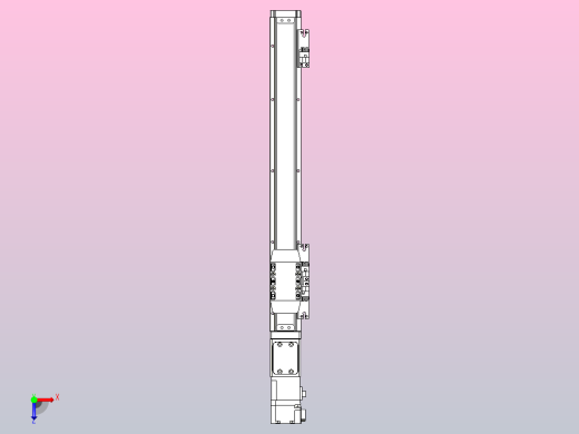 滚珠丝杠直线轴内置导轨TPA-GCR-40-1210C-L300-M-M10-N3俯视缩略图