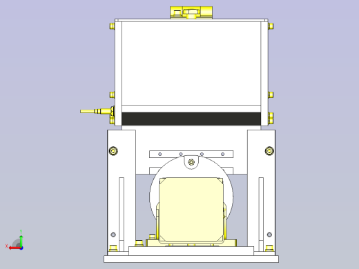 一款圆棒工件的切断3D图模型后视缩略图