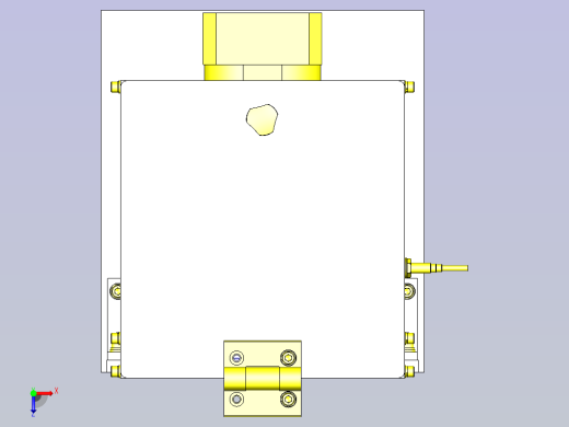 一款圆棒工件的切断3D图模型俯视缩略图