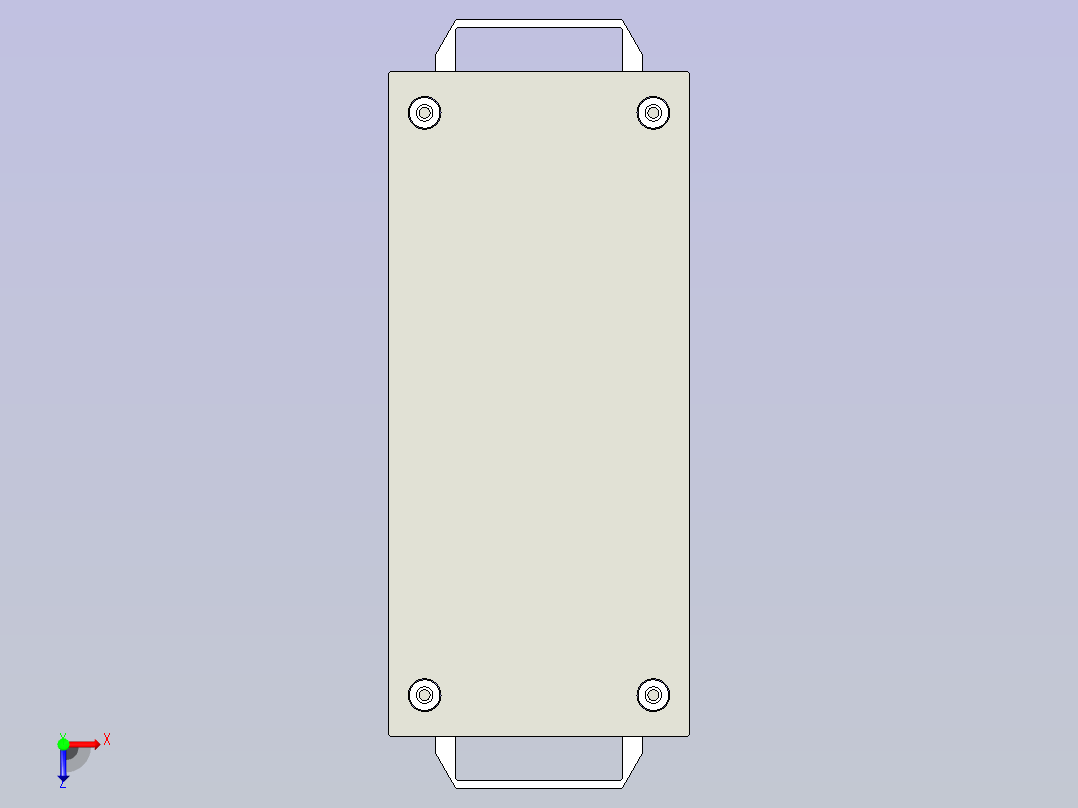 汽车横梁单件冲压钣金件检具俯视图