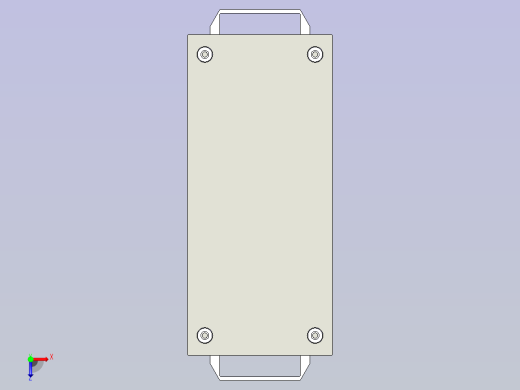 汽车横梁单件冲压钣金件检具俯视缩略图