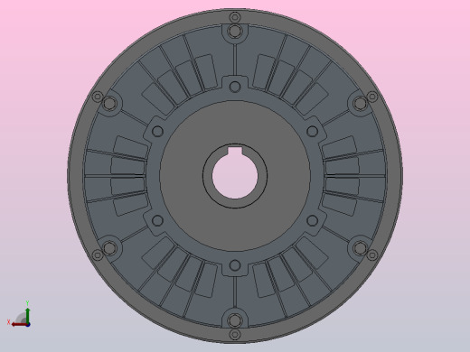 FLKT型空心轴、止口支撑、通孔磁粉离合器[FLKT25]后视缩略图