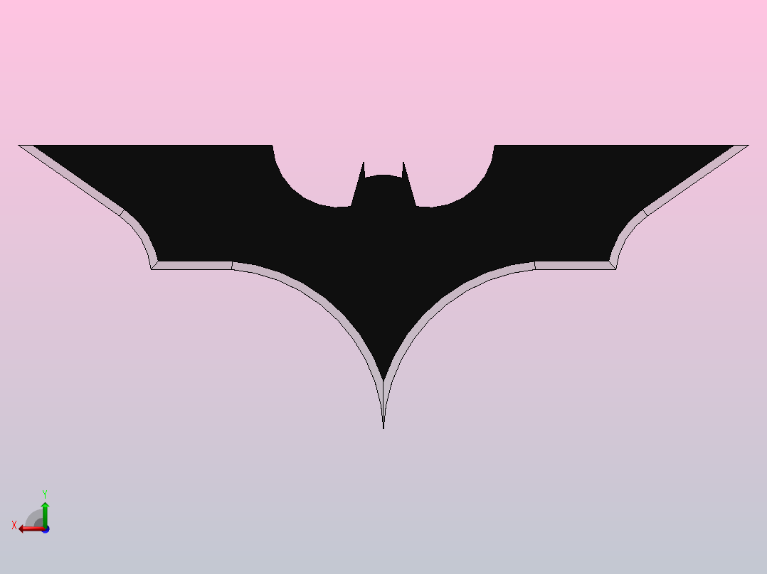 蝙蝠侠标志后视图