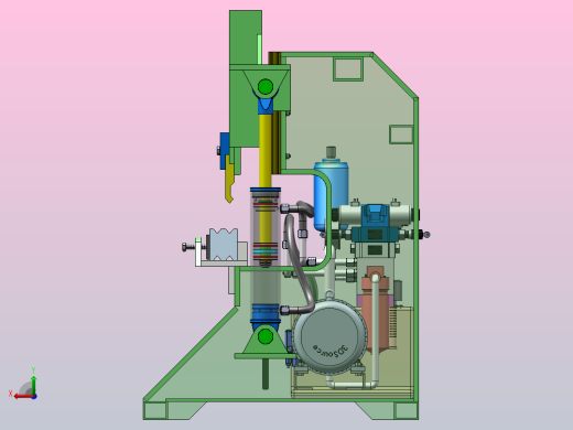 液压板料折弯机设计（SW+CAD+说明书）后视缩略图