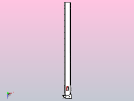皮带直线轴半封闭可选导轨TPA-HNB-120D-110-L1300-RU-C-P40-N3俯视缩略图
