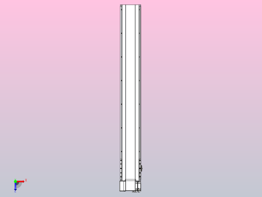 皮带直线轴半封闭可选导轨TPA-HNB-175D-140-L1200-LP-C-P75-N3俯视缩略图