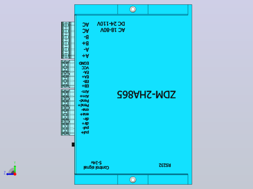 ZDM-2HA865步进驱动器右视缩略图