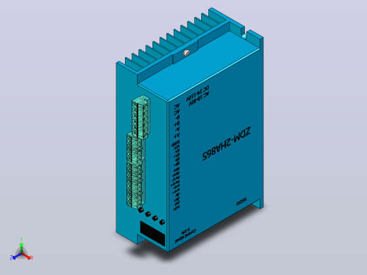 ZDM-2HA865步进驱动器正等轴测缩略图