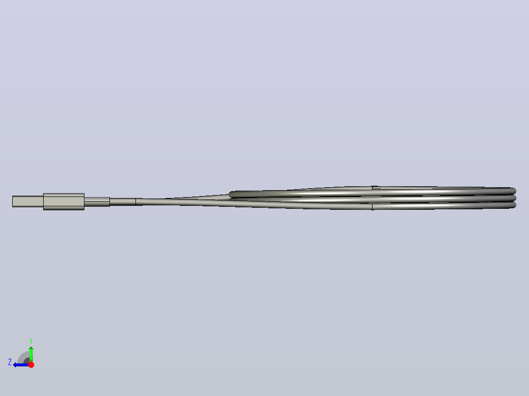 苹果30针连接器到USB电缆1右视图