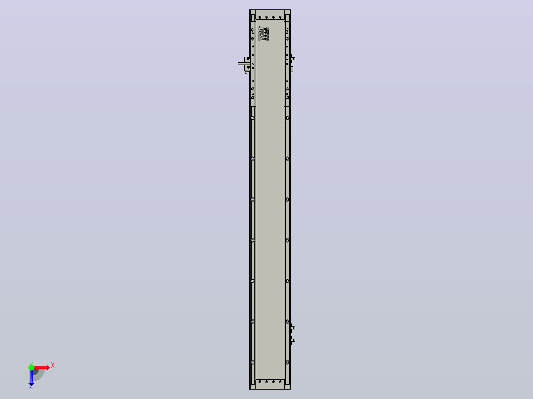 直驱直线电机轴TPA-LNP3-120-35C4-1-L780-3-C-10-N3俯视图