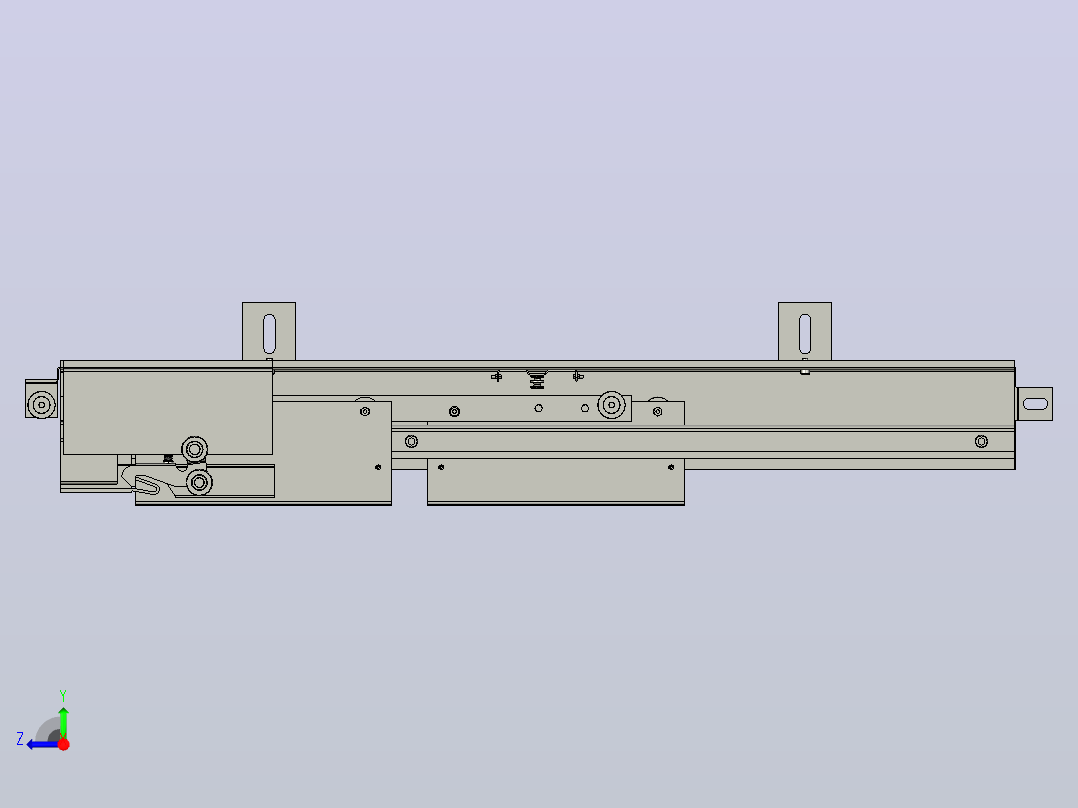 XD1207B门机装置[XD1207B-900]移门机构，电动移门执行器右视图