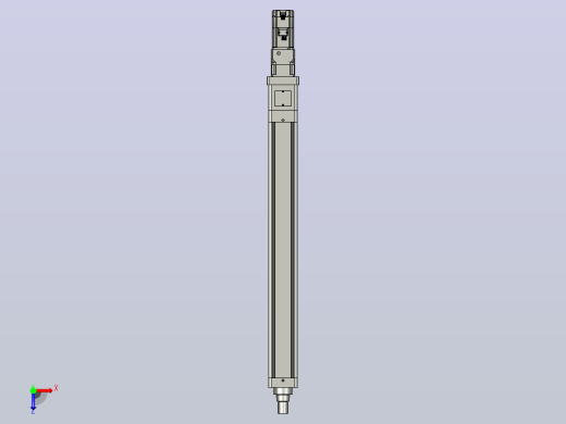 轻载电动缸TPA-ESR100-3210C-L800-M-W-P75-JX-C3俯视缩略图
