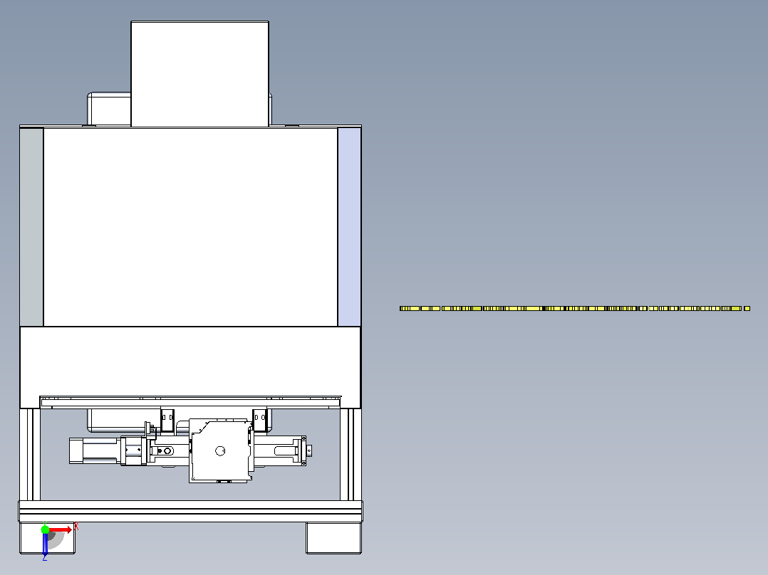 自动贴标机俯视图
