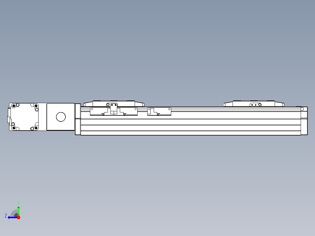 皮带直线轴双滑块型TPA-GCBS-80-P60-L75-QL-M20-N3右视图
