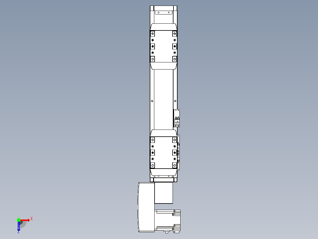 皮带直线轴双滑块型TPA-GCBS-80-P60-L75-QL-M20-N3俯视图