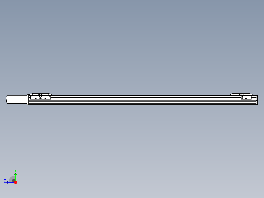 皮带直线轴双滑块型TPA-GCBS-50-P42-L450-QR-M10-N3右视图