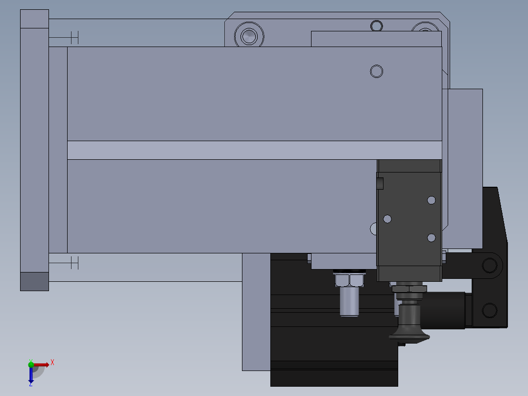 批量产品加工孔夹具俯视图