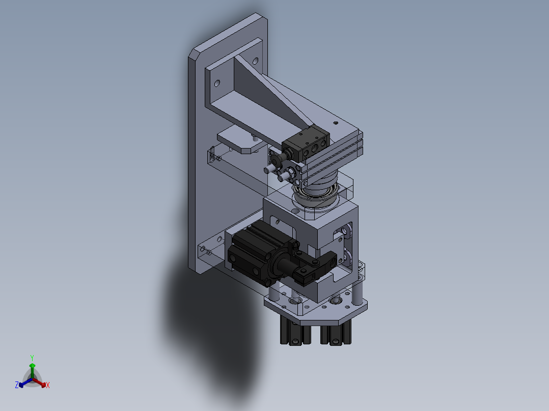 批量产品加工孔夹具正等轴测图
