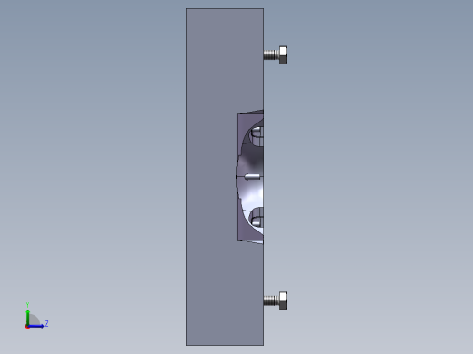 塑料飞机机身底部静强度分析及模具设计(sw12+说明书)左视缩略图