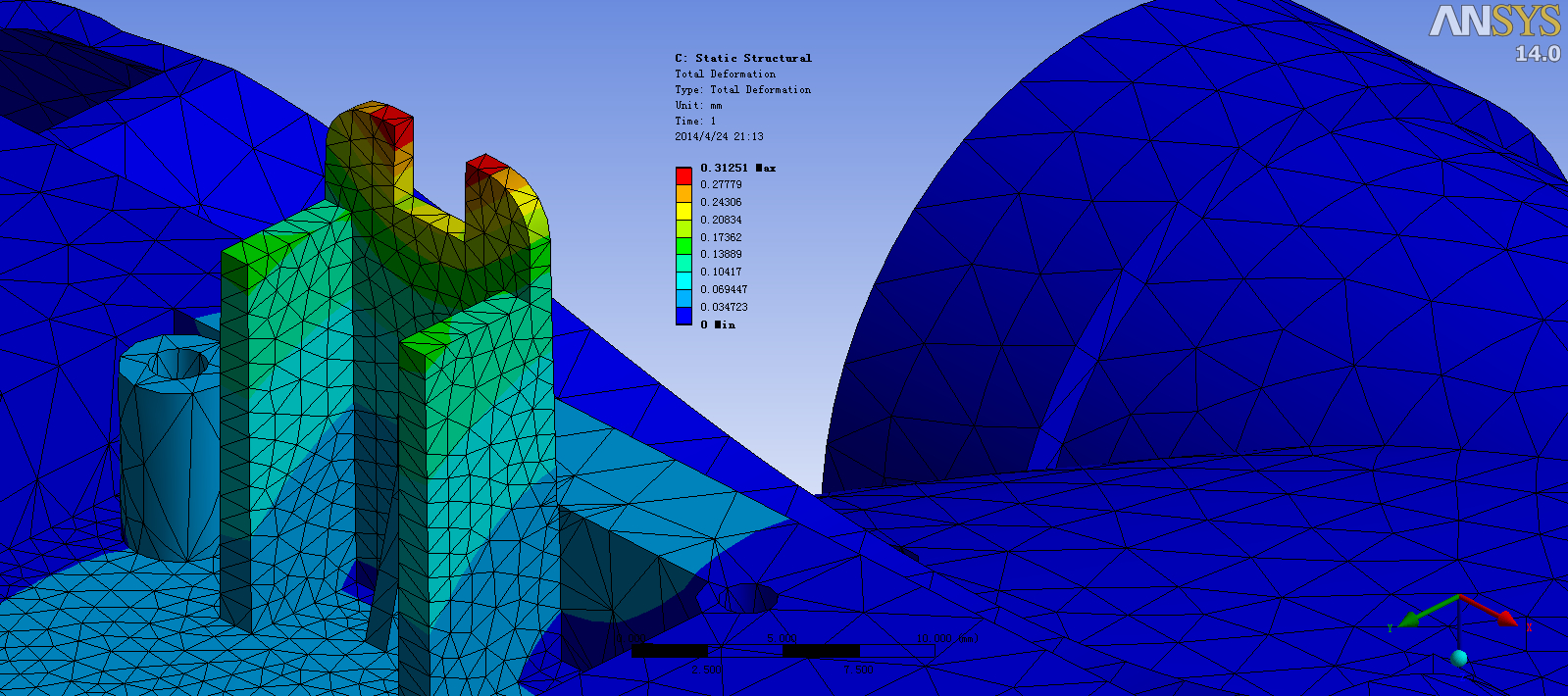 塑料飞机机身底部静强度分析及模具设计(sw12+说明书)