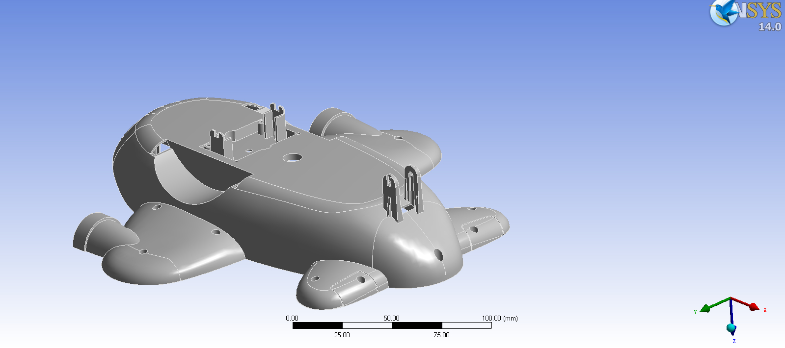 塑料飞机机身底部静强度分析及模具设计(sw12+说明书)