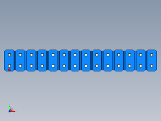 彩色公头100mil（2.54mm）系列-DS1021_blue_2x14p_100mil_Type19_rev1.0前视缩略图
