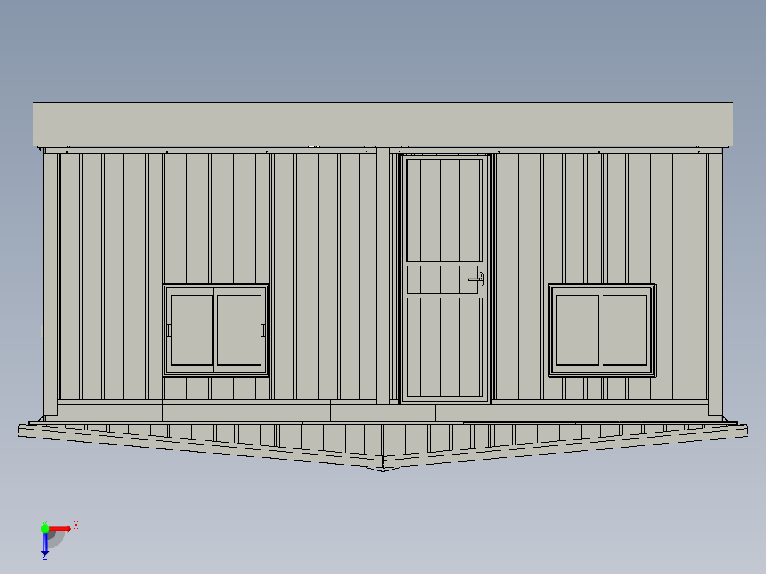木屋别墅俯视图