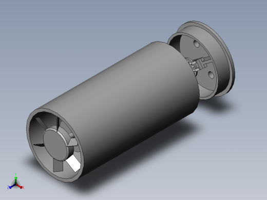 机房用新风系统正等轴测缩略图