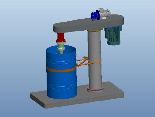 立式电动搅拌机设计及建模【含三维图+CAD图+文档】缩略图