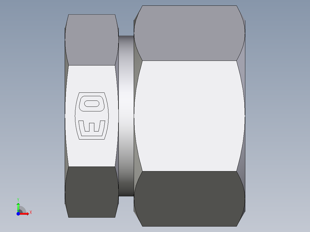 卡套式工业通用硬管接头EO_Blanking_plug_for_tube_ends_ROV30ZSCF前视图