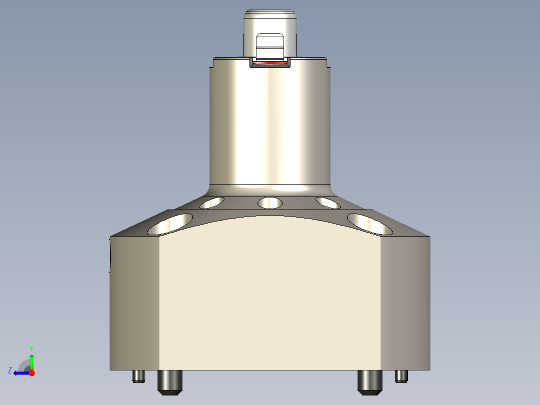 KOSMEKSFA3000-G0A-130-H75多系列多零件图纸模型多系列多零件图纸模型右视图