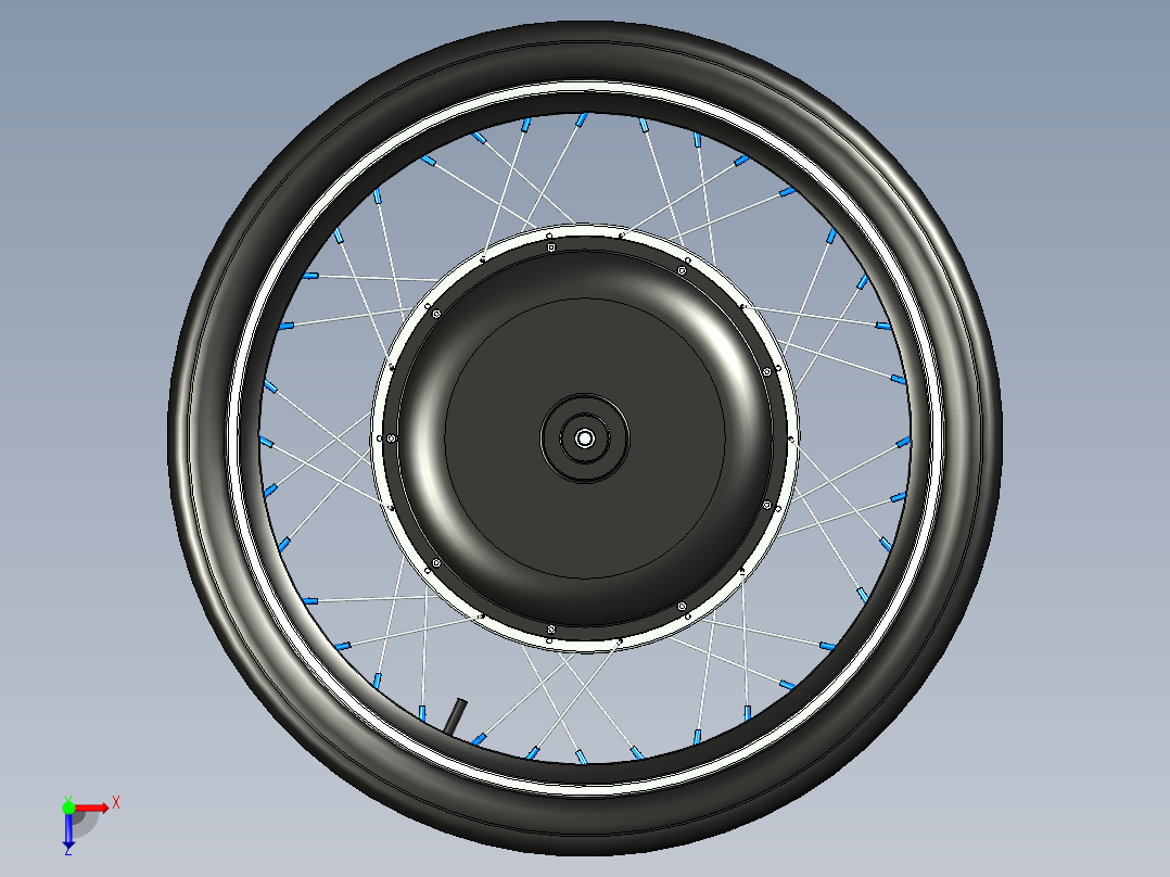 轮毂电机--X_T STP俯视图