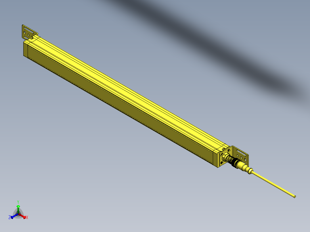 安全光幕FGYM20-20正等轴测图