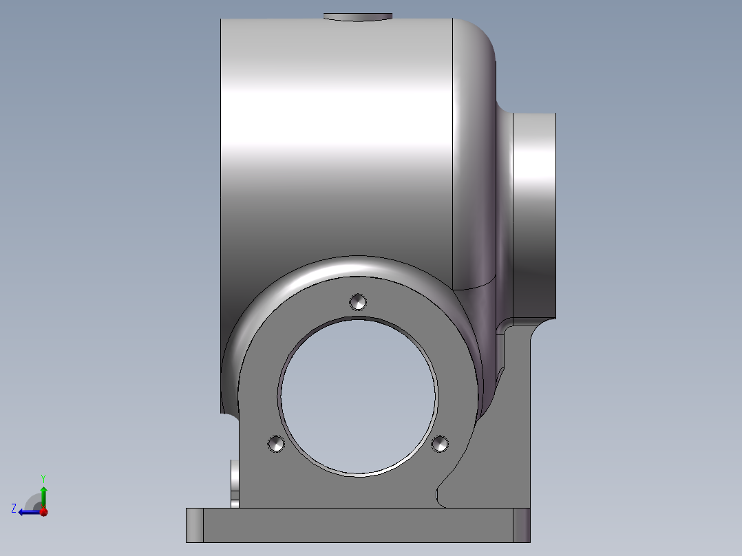 蜗杆减速箱加工工艺及铣端面夹具设计右视图