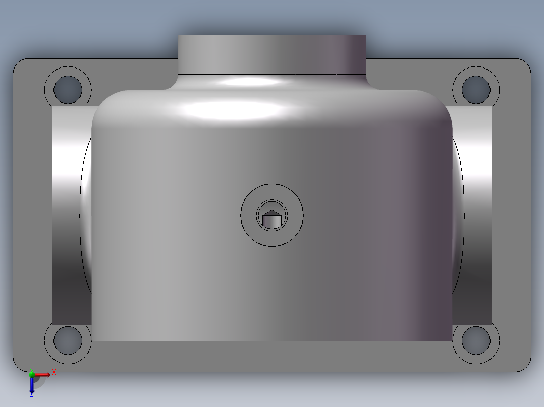 蜗杆减速箱加工工艺及铣端面夹具设计俯视图