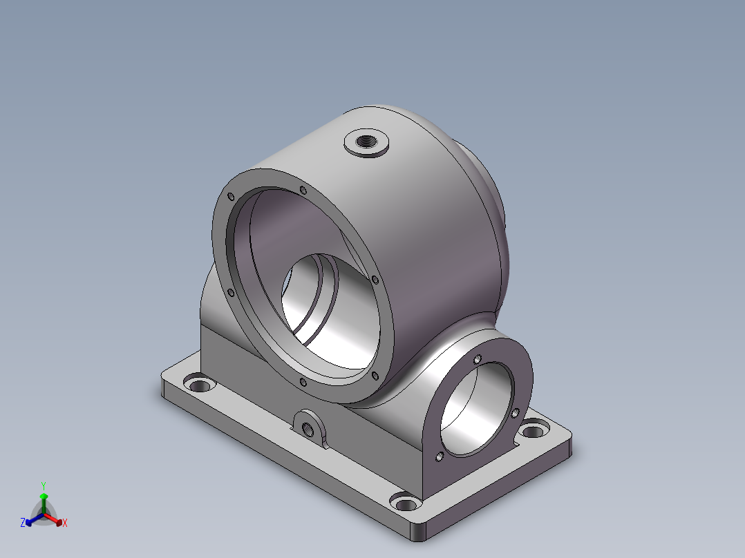 蜗杆减速箱加工工艺及铣端面夹具设计正等轴测图