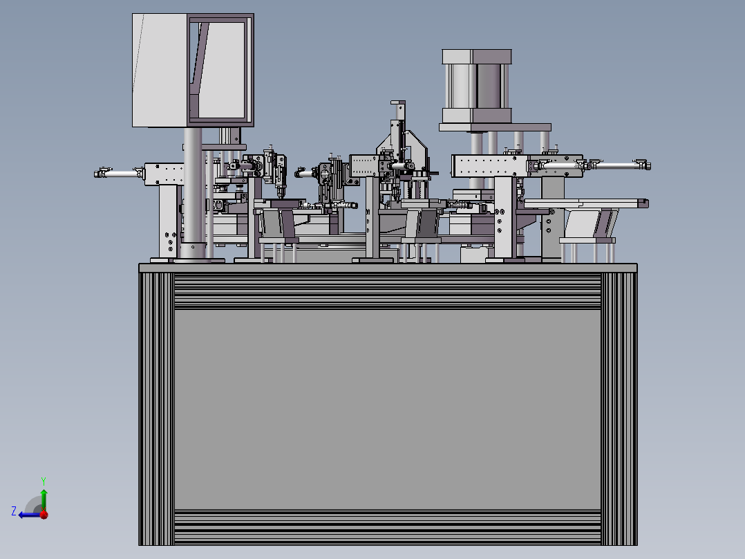 充电器插头组装机右视图
