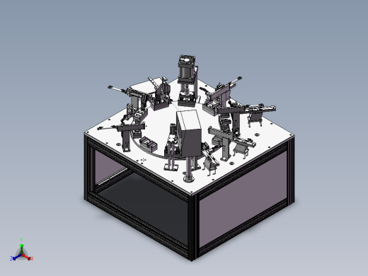 充电器插头组装机正等轴测缩略图