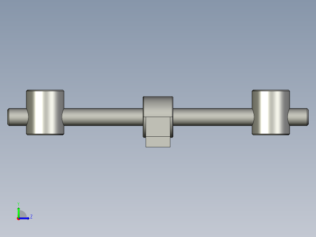 可動式張力器MOT-40-3D多系列多零件图纸模型左视图