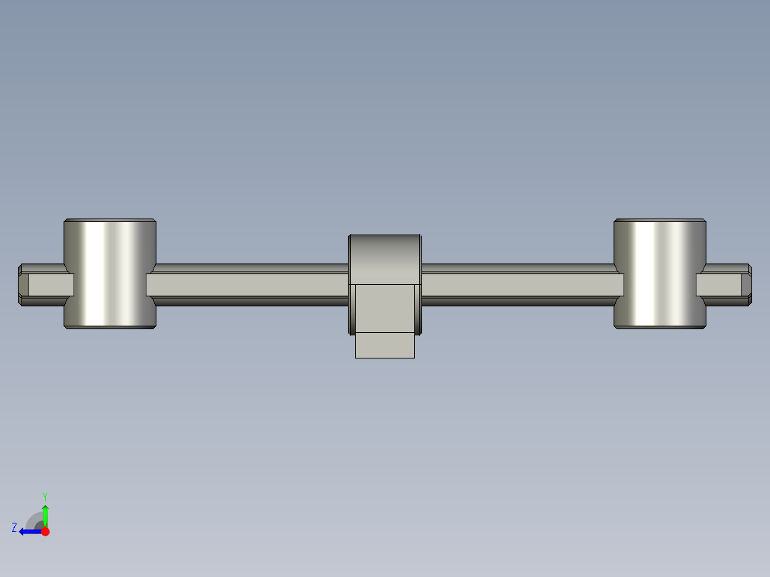 可動式張力器MOT-40-3D多系列多零件图纸模型右视图
