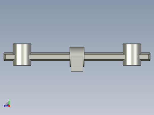 可動式張力器MOT-40-3D多系列多零件图纸模型右视缩略图