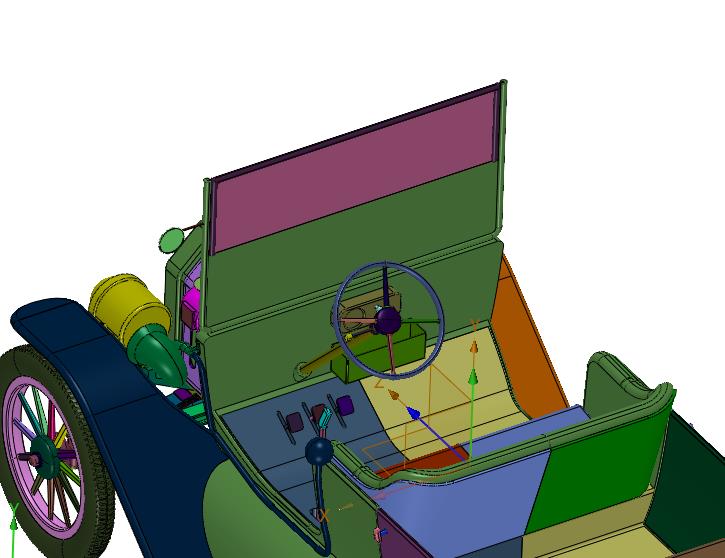 百年老车福特敞篷跑车