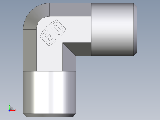 卡套式工业通用硬管接头EO_Union_elbow_W06S71X前视缩略图